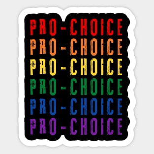 Pro-Choice, abortion Grunge Sticker